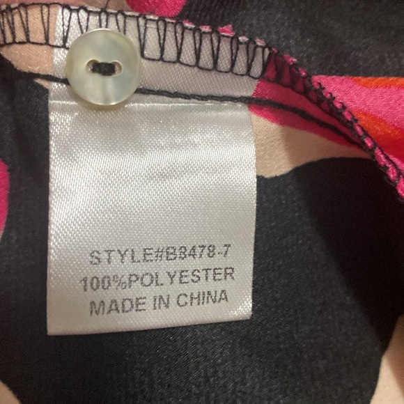 JODIFL Black and Pink Floral Ruffle Dress - Picture 5 of 6